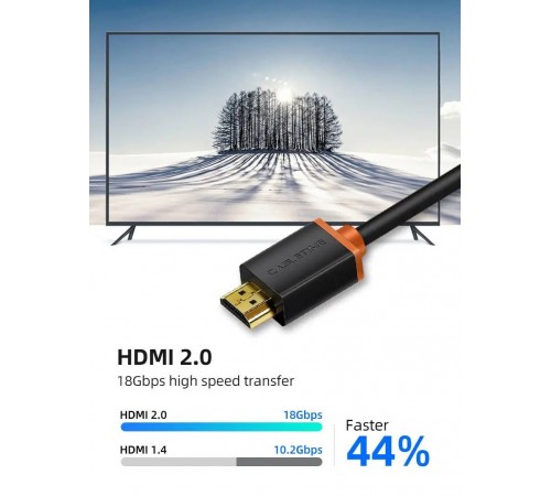 Кабель Cabletime HDMI - HDMI V 2.0 (M/M), 3 м, Black (CH23N)