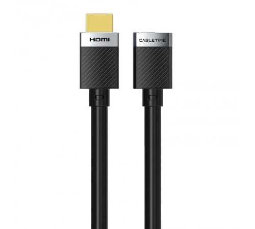 Кабель Cabletime HDMI-HDMI v2.0 (M/F), 4K, 0.5 м Black (CH25E)