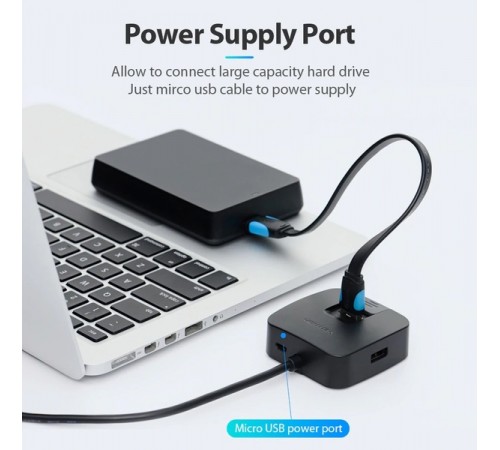 USB-хаб Vention CHBBD 4 ports