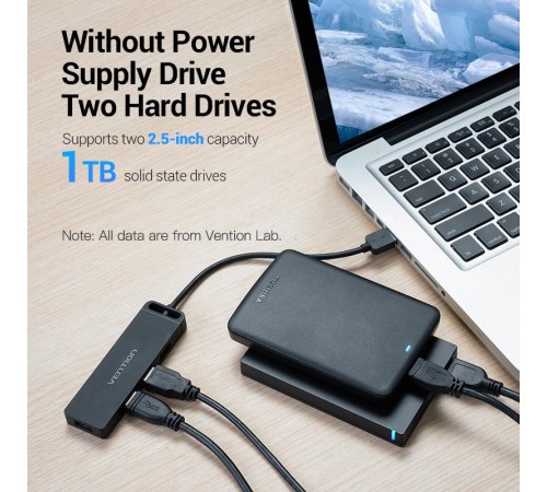 USB-хаб Vention CHLBB 4 ports Black