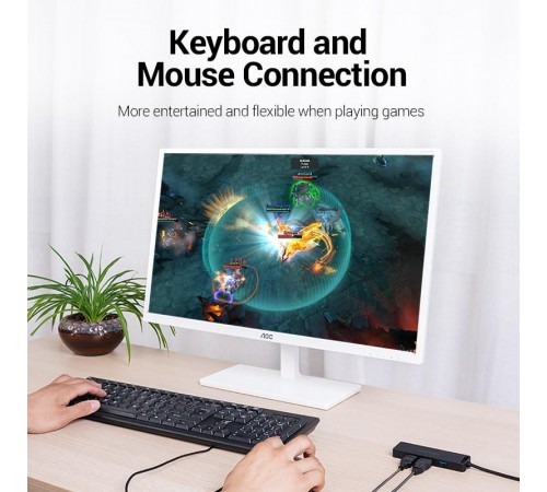 USB-хаб Vention CHLBB 4 ports Black