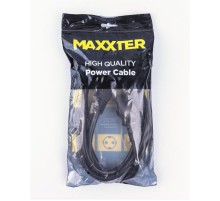 Кабель силовий Maxxter CL-22-6 (CEE7/7-C13), 3*1.5 мм кв, чорний, 1.8 м