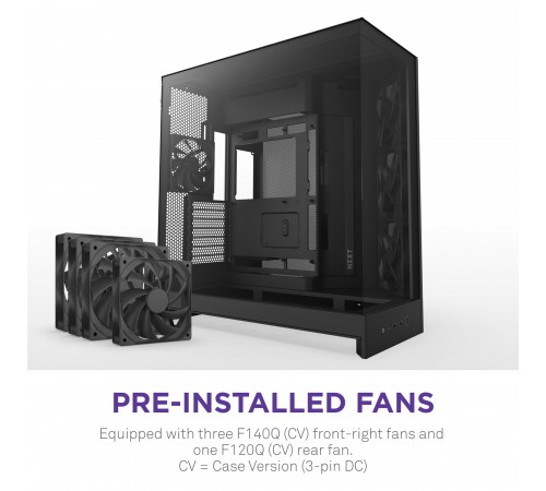 Корпус NZXT H9 Flow Black без БЖ (CM-H92FB-01)