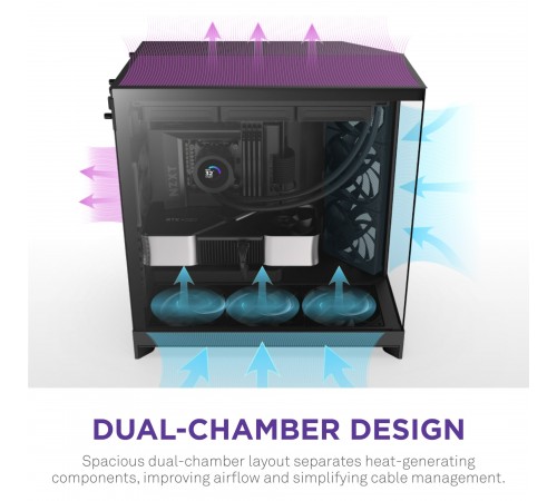 Корпус NZXT H9 Flow Black без БЖ (CM-H92FB-01)