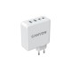 Мережевий зарядний пристрій Canyon H-100 (4USB) GaN PD 100W QC3.0 White (CND-CHA100W01)