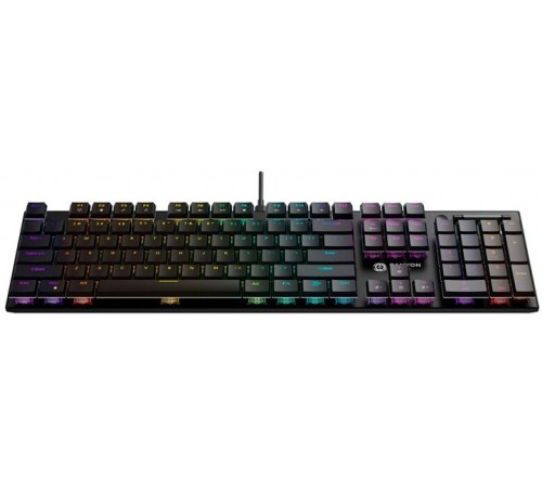 Клавіатура Canyon Cometstrike GK-55 RGB ENG/UKR USB Black (CND-SKB55-US) Клавіатура Canyon Cometstrike GK-55 RGB ENG/UKR USB Black (CND-SKB55-US)