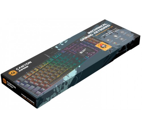 Клавіатура Canyon Cometstrike GK-55 RGB ENG/UKR USB Black (CND-SKB55-US) Клавіатура Canyon Cometstrike GK-55 RGB ENG/UKR USB Black (CND-SKB55-US)