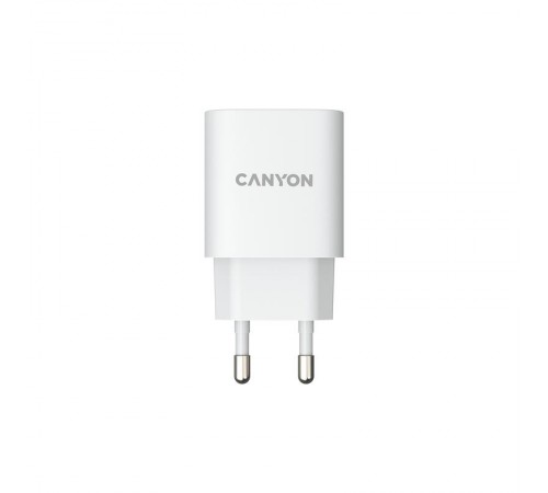 Мережевий зарядний пристрій Canyon H-18-01 (1USB, 3A) QC3.0 White (CNE-CHA18W) Мережевий зарядний пристрій Canyon H-18-01 (1USB, 3A) QC3.0 White (CNE-CHA18W)