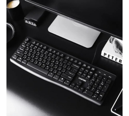 Клавіатура Canyon KB-50 EN Slim Black (CNE-CKEY5)