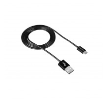 Кабель Canyon USB - MicroUSB 1м, Black (CNE-USBM1B)