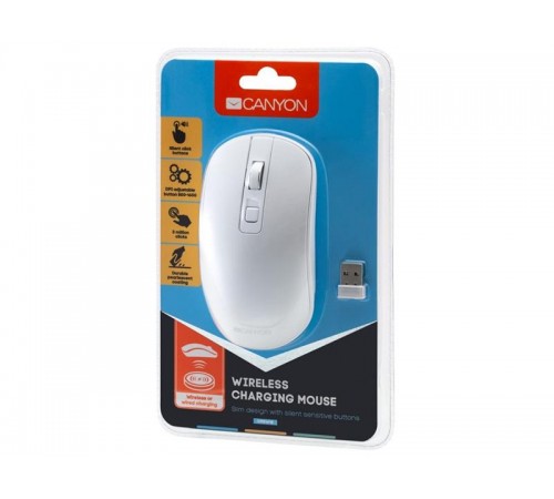 Миша бездротова Canyon CNS-CMSW18PW White