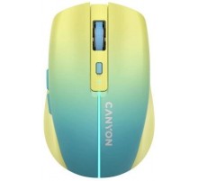 Миша бездротова Canyon MW-44 LED Rechargeable Wireless/Bluetooth Yellow Blue (CNS-CMSW44UA)