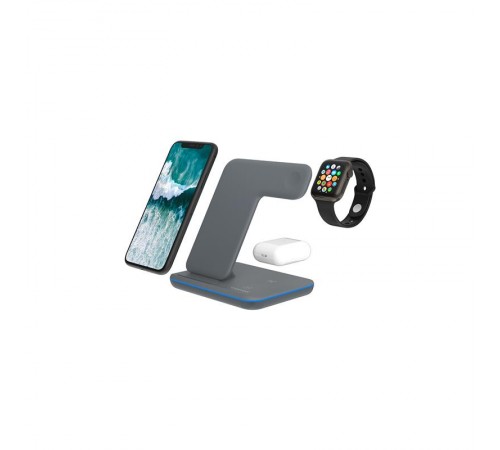 Бездротовий зарядний пристрій Canyon WS-303 15W 3in1 Gray (CNS-WCS303DG) Бездротовий зарядний пристрій Canyon WS-303 15W 3in1 Gray (CNS-WCS303DG)