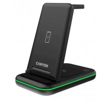 Бездротовий зарядний пристрій Canyon WS-304 15W Black (CNS-WCS304B)