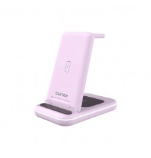 Бездротовий зарядний пристрій Canyon WS-304 15W 2in1 Iced Pink (CNS-WCS304IP)