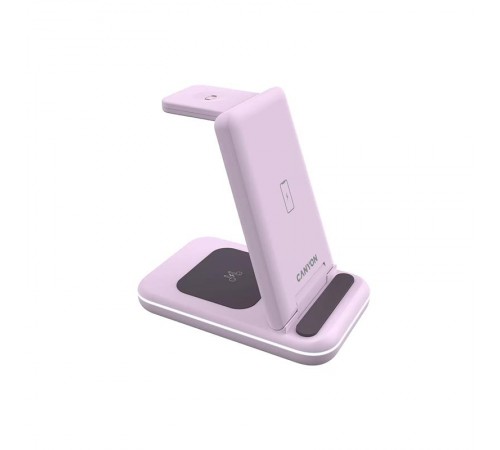 Бездротовий зарядний пристрій Canyon WS-304 15W 2in1 Iced Pink (CNS-WCS304IP) Бездротовий зарядний пристрій Canyon WS-304 15W 2in1 Iced Pink (CNS-WCS304IP)