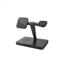 Бездротовий зарядний пристрій Canyon WS-404 15W 4in1 Black (CNS-WCS404B)