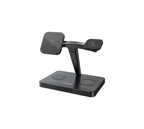 Бездротовий зарядний пристрій Canyon WS-404 15W 4in1 Black (CNS-WCS404B) Бездротовий зарядний пристрій Canyon WS-404 15W 4in1 Black (CNS-WCS404B)