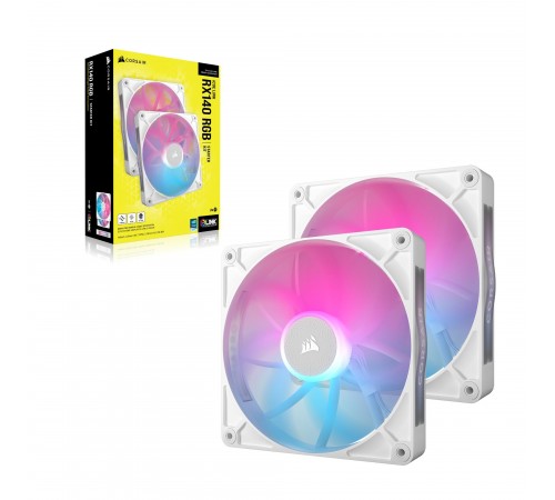 Вентилятор Corsair iCUE Link RX140 RGB PWM White Dual Pack (CO-9051024-WW)