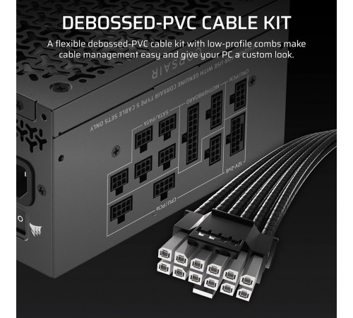 Блок живлення Corsair RM1000x Shift ATX 3.1 1000W (CP-9020300-EU)