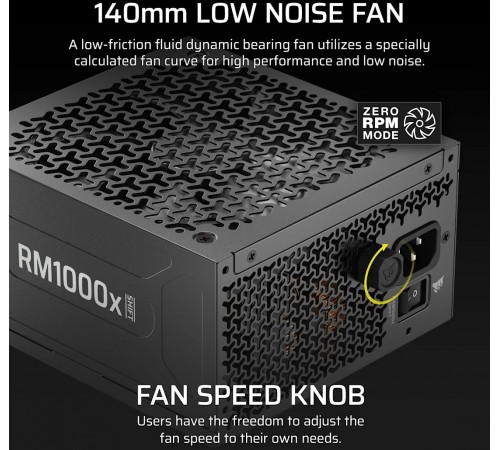 Блок живлення Corsair RM1000x Shift ATX 3.1 1000W (CP-9020300-EU)