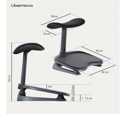 Підставка для ніг LiberNovo StepSync Footrest Midnight Black (CP-GW-0000002-00-01)