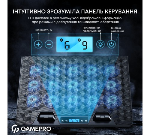 Охолоджуюча підставка для ноутбука GamePro CP1140