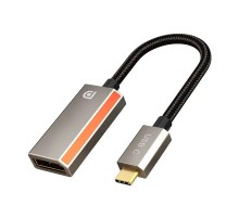 Адаптер Сabletime DisplayPort - USB Type-C (F/M), 0.2 м, Gray (CP16A)