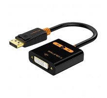 Адаптер Сabletime DisplayPort - DVI (M/F), 0.2 м, Black (CP24B)