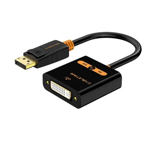Адаптер Сabletime DisplayPort - DVI (M/F), 0.2 м, Black (CP24B) Адаптер Сabletime DisplayPort - DVI (M/F), 0.2 м, Black (CP24B)