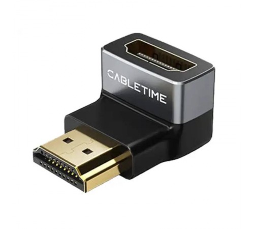 Перехідник Cabletime HDMI - HDMI (F/M), 0.1 м (CP41G)