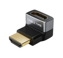 Перехідник Cabletime HDMI - HDMI (F/M), 0.1 м (CP42G)