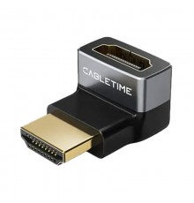 Перехідник Cabletime HDMI - HDMI (F/M), 0.1 м (CP42G)