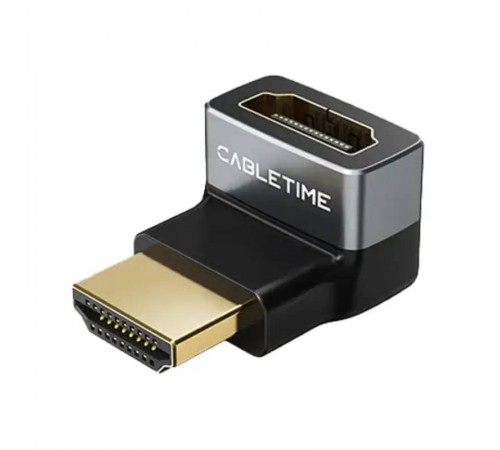 Перехідник Cabletime HDMI - HDMI (F/M), 0.1 м (CP42G)