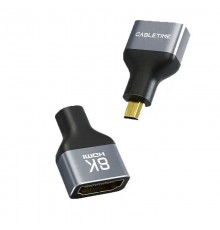 Перехідник Cabletime micro HDMI - HDMI (F/M), 0.1 м (CP46G)