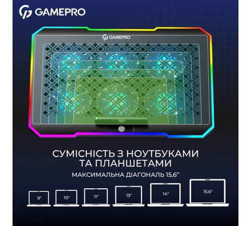 Охолоджуюча підставка для ноутбука GamePro CP660