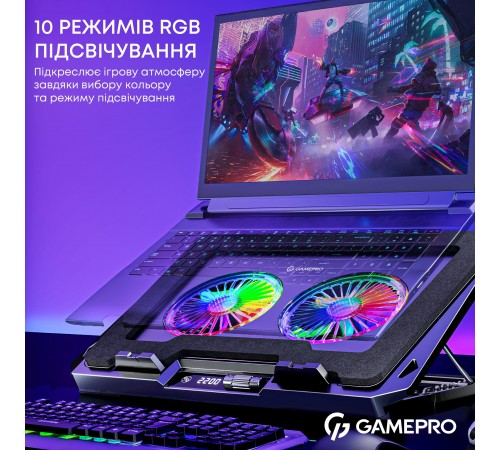 Охолоджуюча підставка для ноутбука GamePro CP910