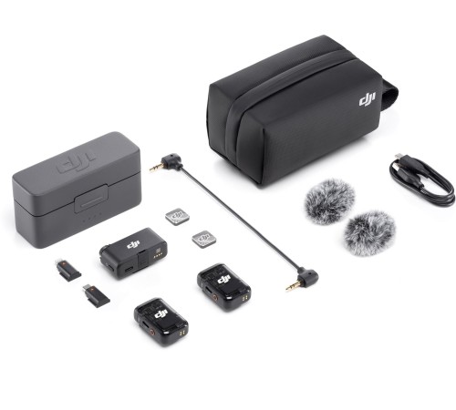 Мікрофонна радіосистема DJI Mic 2 (2 TX + 1 RX + Charging Case) (CP.RN.00000325.01)
