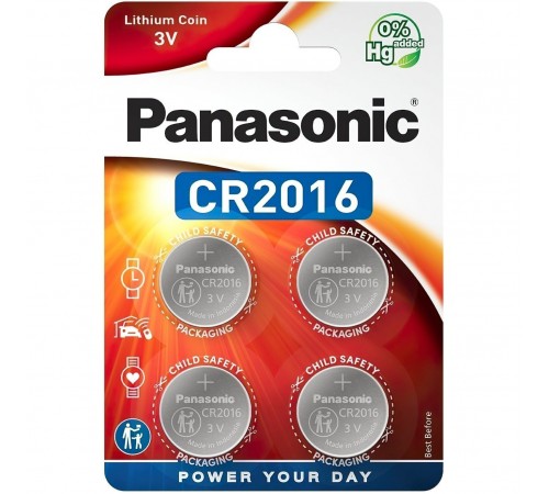 Батарейка Panasonic CR 2016 BL 4шт