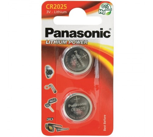 Батарейка Panasonic CR 2025 BL 2шт Батарейка Panasonic CR 2025 BL 2шт