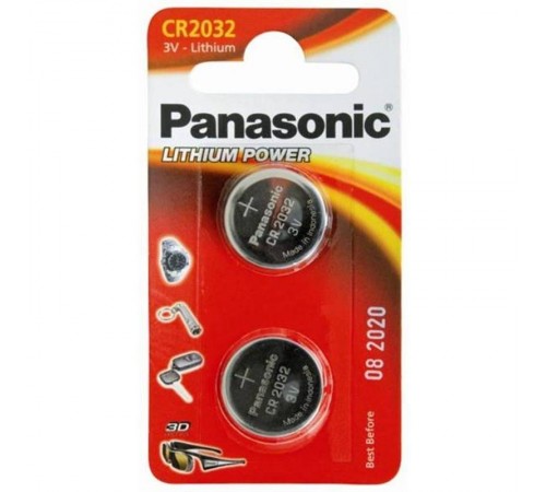Батарейка Panasonic CR 2032 BL 2 шт Батарейка Panasonic CR 2032 BL 2 шт