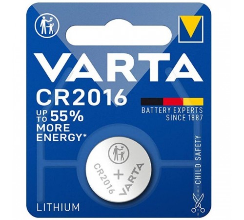 Батарейка Varta Lithium CR2016 BL 1шт