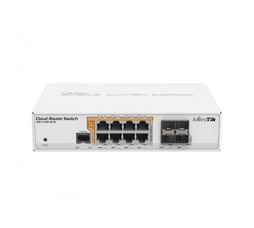 Комутатор MikroTik CRS112-8P-4S-IN Комутатор MikroTik CRS112-8P-4S-IN