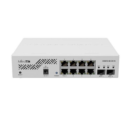 Комутатор MikroTik CSS610-8G-2S+IN Комутатор MikroTik CSS610-8G-2S+IN
