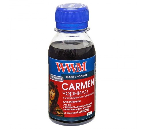 Чорнило WWM Canon Universal Carmen Black (CU/B-2) 100г