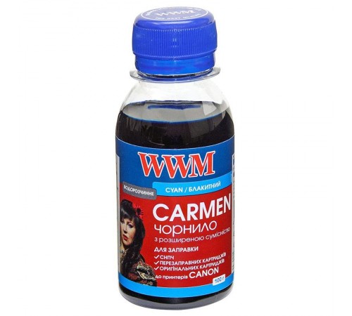 Чорнило WWM Canon Universal Carmen Cyan (CU/C-2) 100г