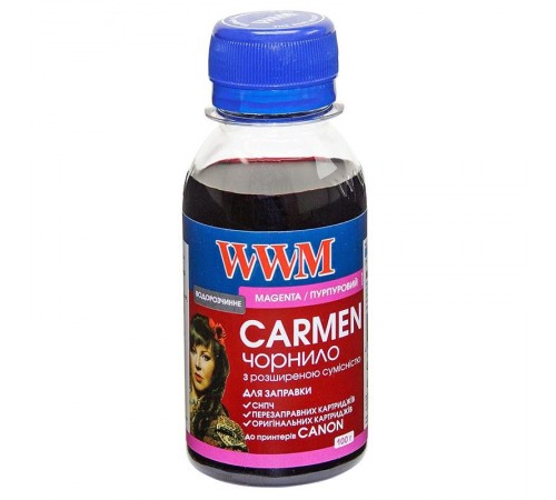 Чорнило WWM Canon Universal Carmen Magenta (CU/M-2) 100г