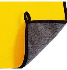 Мікрофібра (авторушник) ColorWay автомобільна універсальна Extra Dry 800gsm 50х60см жовто-сіра (CW-5608)
