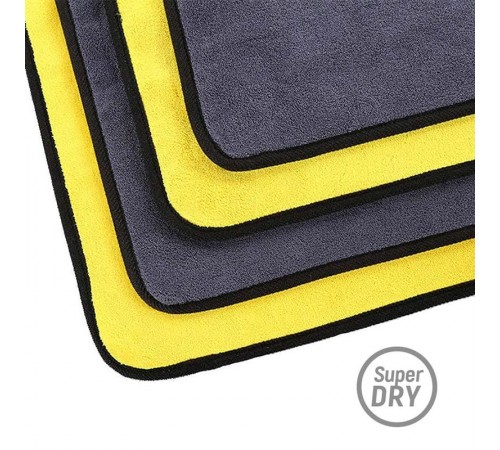 Мікрофібра (авторушник) ColorWay автомобільна універсальна Extra Dry 800gsm 50х60см жовто-сіра (CW-5608) Мікрофібра (авторушник) ColorWay автомобільна універсальна Extra Dry 800gsm 50х60см жовто-сіра (CW-5608)