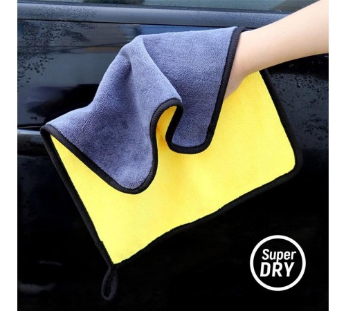 Мікрофібра (авторушник) ColorWay автомобільна універсальна Extra Dry 800gsm 50х60см жовто-сіра (CW-5608) Мікрофібра (авторушник) ColorWay автомобільна універсальна Extra Dry 800gsm 50х60см жовто-сіра (CW-5608)